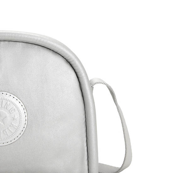 Kipling Jesper Metallic Crossbody Taske Sølv | DK 1183AH